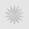 Ekena Millwork Standard Sedgwick Flower Rosette With Square Edge, 6"W x 6"H x 1"P ROSP060X060X100SDG09 - alternate 3